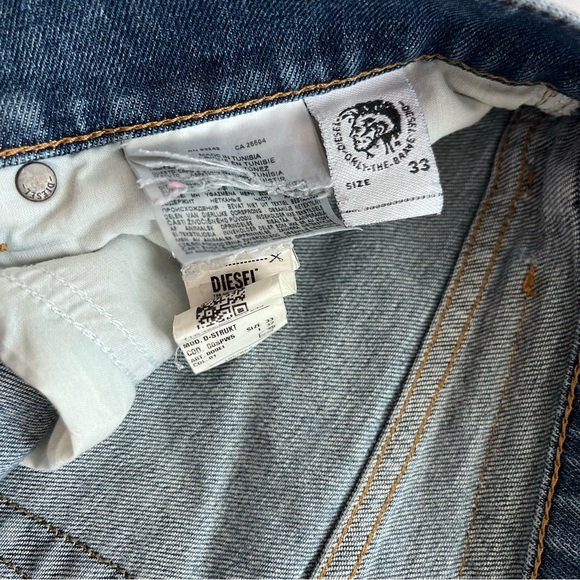 DIESEL D-Strukt Denim Jeans Size W33 L32 Blue Slim Fit Wash STRETCH - Picture 7 of 15